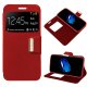 Funda Flip Cover iPhone 7 Plus Liso Rojo