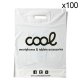 Pack 100 Bolsas Plásticas Blancas Cool Accesorios Grandes