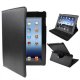 COOL Case for iPad 2 / iPad 3 / 4 Black Leatherette Swivel (Support)
