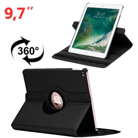 COOL Custodia per iPad Air / Air 2 / Pro 9.7 / iPad 2017 / iPad 2018 9.7 in Similpelle girevole Nero