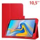Funda Samsung Galaxy Tab A (2018) T590 / T595 Polipiel Liso Rojo 10.5 pulg