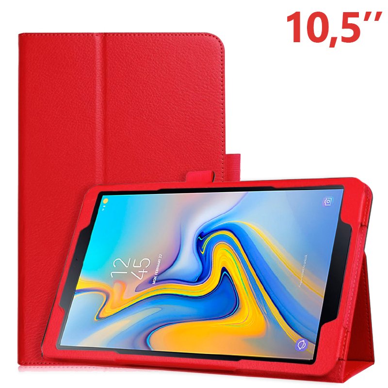 Funda COOL para Samsung Galaxy Tab A (2018) T590 / T595 Polipiel Liso Rojo 10.5 pulg