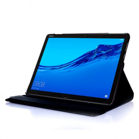 Capa COOL para Huawei Mediapad T5 Couro Sintético Preto 10.1 polegadas