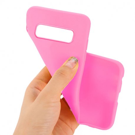 Funda Silicona Samsung G973 Galaxy S10 (Rosa)