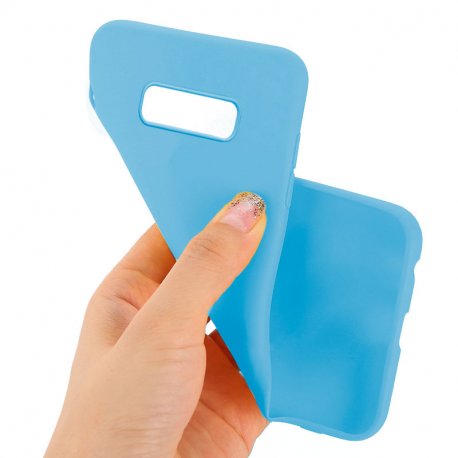 Capa de silicone COOL para Samsung G970 Galaxy S10e (azul claro)