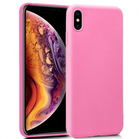 Custodia in silicone COOL per iPhone XS Max (rosa)