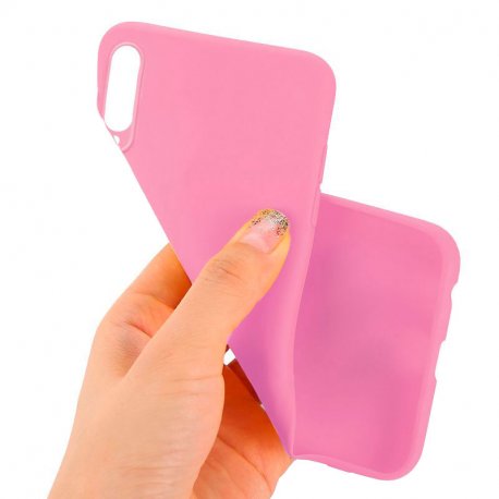 Funda Silicona Xiaomi Mi 9 (Rosa)