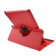Capa para iPad 2 / iPad 3/4 giratória em couro vermelho (suporte)
