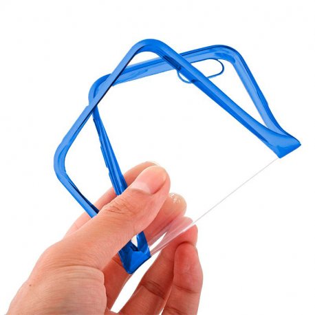Capa COOL para iPhone XS Max Borda Metálica (Azul)