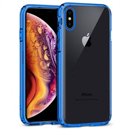 Funda de silicona para iPhone XS MAX, Silicona, Azul (Blue Horizon)