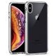 Carcasa iPhone XS Max Borde Metalizado (Plata)