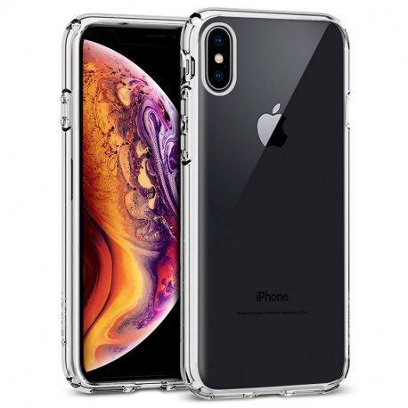 Custodia con bordo metallico per iPhone XS Max (argento)