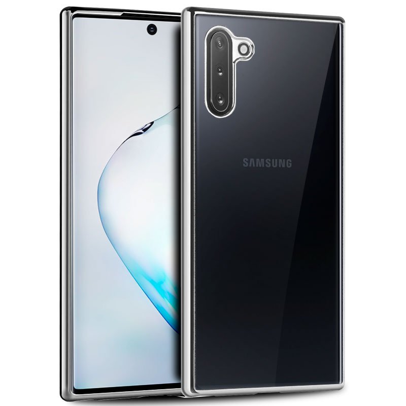 Carcasa COOL para Samsung N970 Galaxy Note 10 Borde Metalizado (Plata)