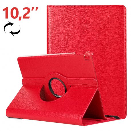 COOL Case for iPad (2019 / 2020 / 2021) 10.2 inch Rotating Leatherette Red