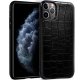 Carcasa iPhone 11 Pro Leather Piel Crocodile Negro