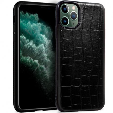 COOL Case for iPhone 11 Pro Max Leather Crocodile Black