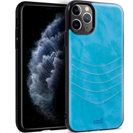 Capa COOL para iPhone 11 Pro Leather Azul Céu