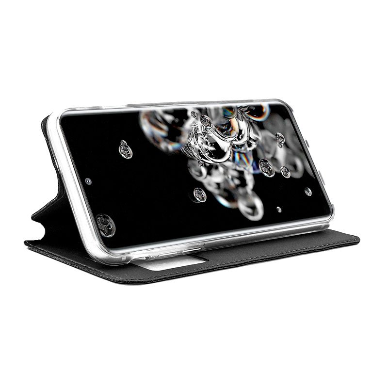 Funda COOL Flip Cover para Samsung G988 Galaxy S20 Ultra 5G Liso Negro