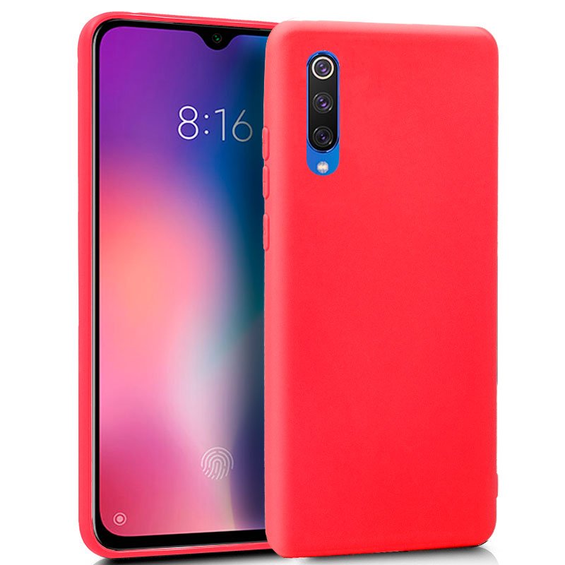 Funda COOL Silicona para Xiaomi Mi 9 SE (Rojo)