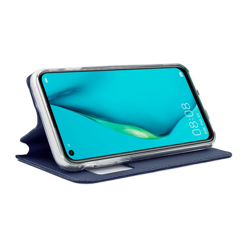 Funda COOL Flip Cover para Huawei P40 Lite Liso Azul