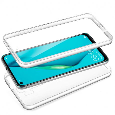 Capa COOL de Silicone 3D para Huawei P40 Lite (frente e verso transparentes)