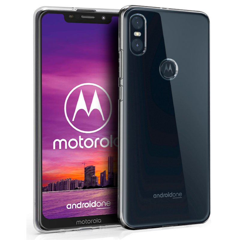 Funda COOL Silicona para Motorola Moto One (Transparente)