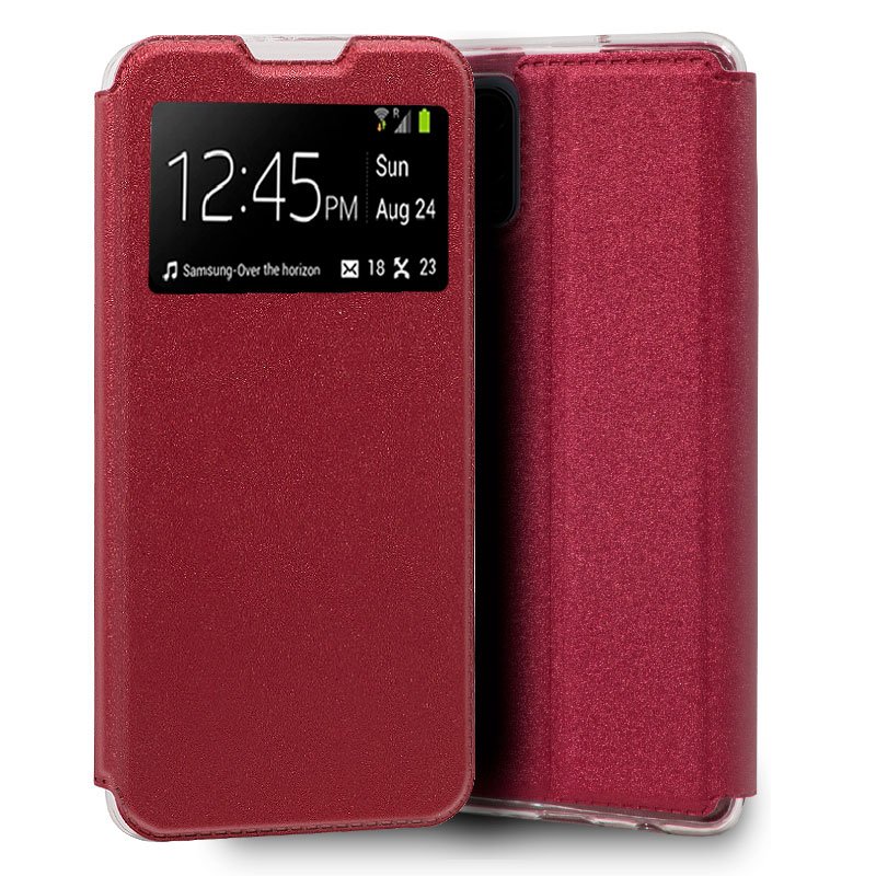 Funda COOL Flip Cover para Xiaomi Mi 10 Lite Liso Rojo