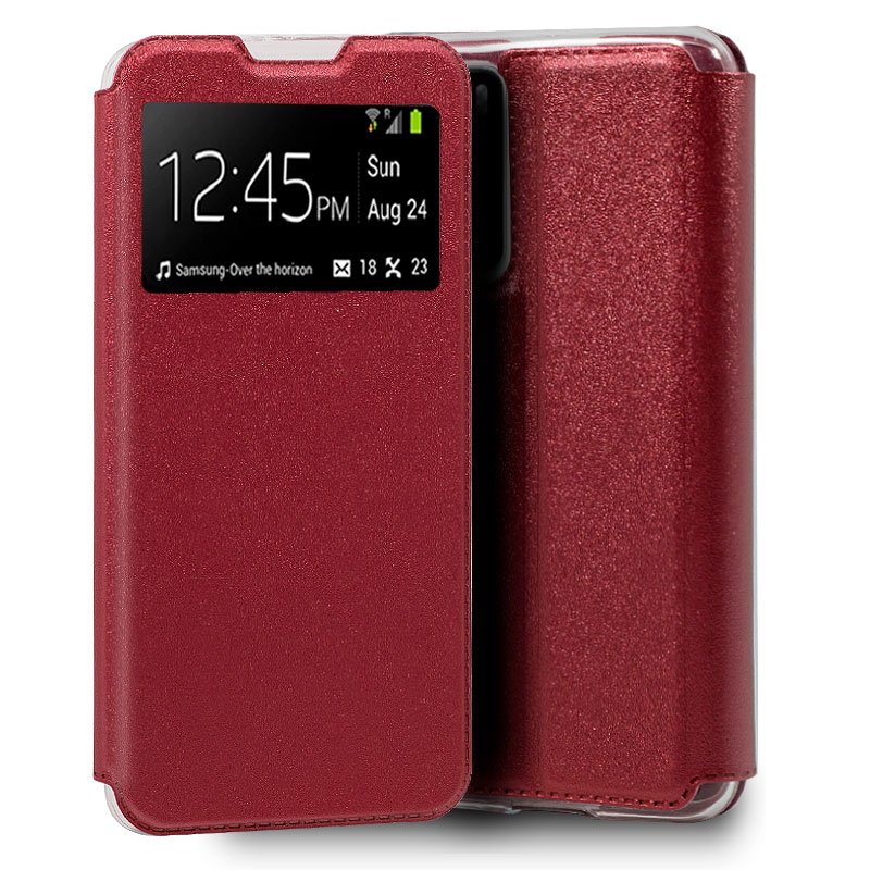 Funda COOL Flip Cover para Huawei P40 Liso Rojo