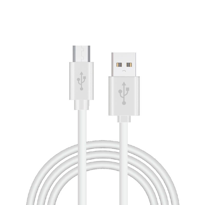 Cable USB Compatible COOL Universal (Micro-Usb) 1.2 metros Blanco 2.4 Amp