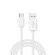 Cable USB Compatible COOL Universal TIPO-C (1,2 metro) Blanco