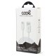 Cable USB Compatible COOL Universal TIPO-C (1,2 metro) Blanco