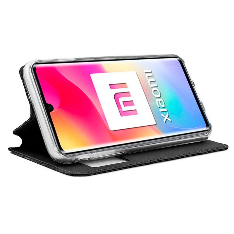 Funda COOL Flip Cover para Xiaomi Mi Note 10 Lite Liso Negro