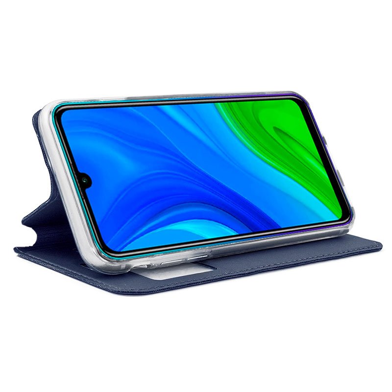 Funda COOL Flip Cover para Huawei P Smart 2020 Liso Azul