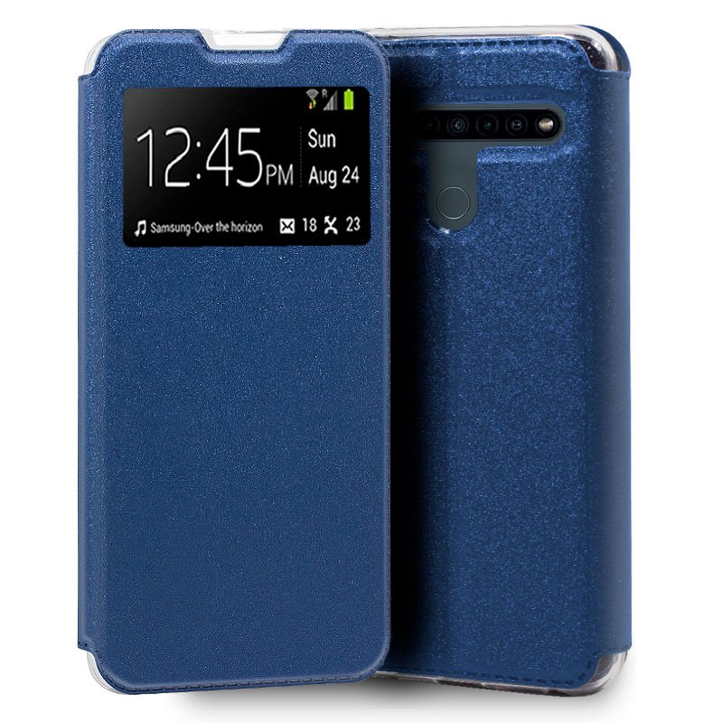 Funda COOL Flip Cover para LG K41s / K51s Liso Azul