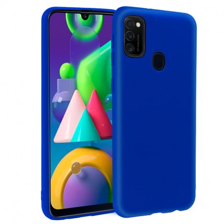 Funda Silicona Samsung M215 Galaxy M21 / M30S (Azul)