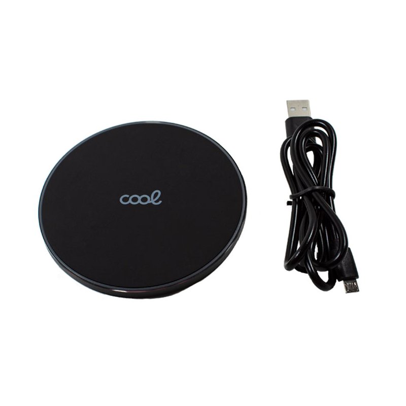 Dock Base Cargador Smartphones Inalmbrico Qi Universal COOL (Carga Rpida) Negro