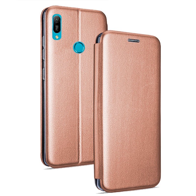 Funda COOL Flip Cover para Huawei Y6 (2019) / Y6s / Honor 8A Elegance Rose Gold