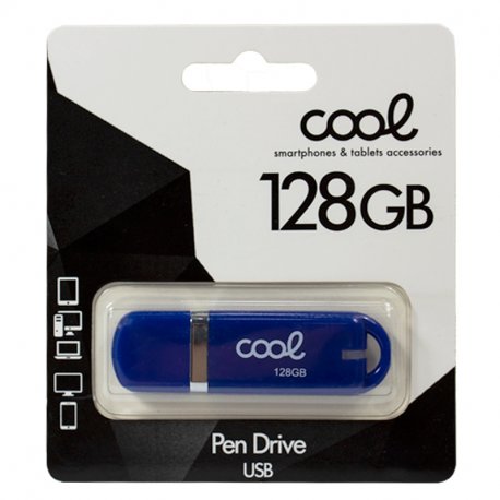 Pen Drive x USB 128 GB 2.0 COOL Cover Blu