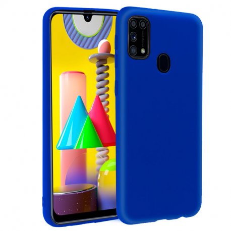 Funda Silicona Samsung M315 Galaxy M31 (Azul)