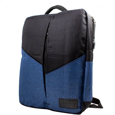 Mochila para laptop 15"-16" COOL Portland Preto-Azul