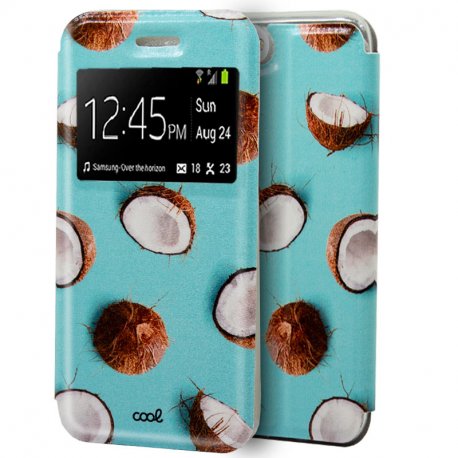 COOL Flip Cover per iPhone 7 / 8 / SE (2020) / SE (2022) Cartoon Coconuts