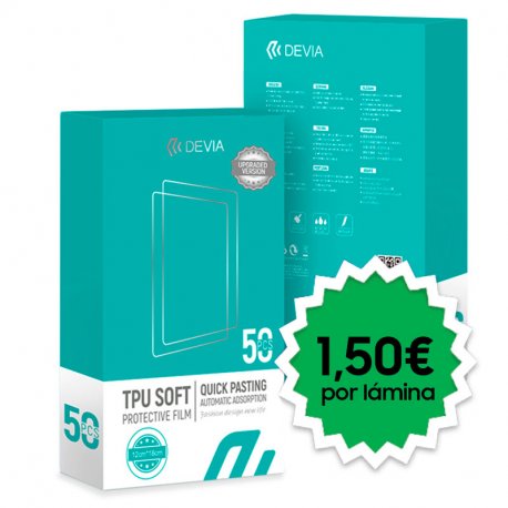 Devia Universal Hydrogel Protector 0.2mm (Pack 50 unidades)
