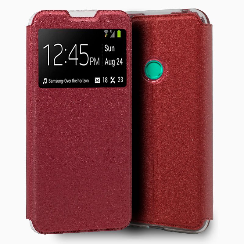 Funda COOL Flip Cover para Huawei P Smart 2020 Liso Rojo