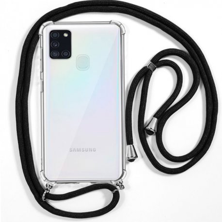 Custodia COOL per Samsung A217 Galaxy A21s con cavo nero
