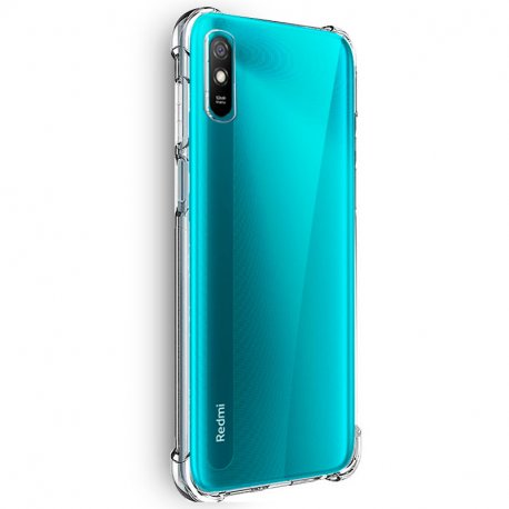 TPU Silicona Gradiente Transparente Protecci/ón Carcasa Bumper Caso Case Cover con Shock- Absorci/ón Azul//Pink LEYAN Funda para Xiaomi Redmi 9AT