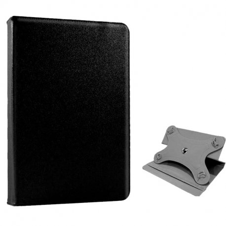 COOL Ebook / Tablet Case 8 inches Smooth Black Rotating