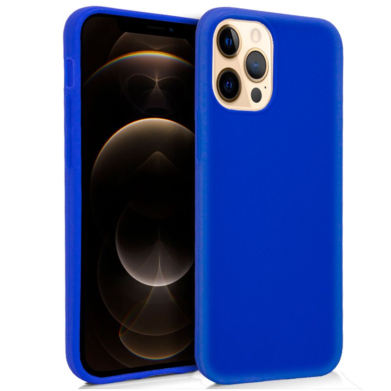 Funda COOL Silicona para iPhone 12 Pro Max (Azul)