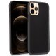 Capa de silicone para iPhone 12/12 Pro (preta)