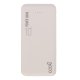 Bateria externa Micro-usb Power Bank 5000 mAh COOL couro branco