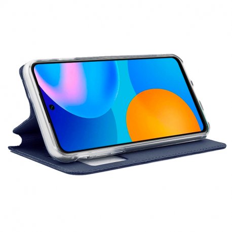 Funda Flip Cover Huawei P Smart 2021 Liso Azul